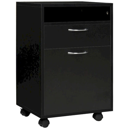 Mobile Storage Cabinet Organizer with Drawer and Cabinet