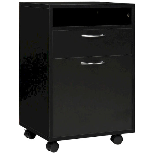 Mobile Storage Cabinet Organizer with Drawer and Cabinet