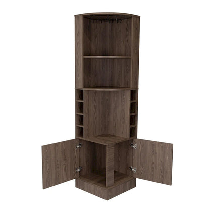 Bar Cabinet for Kitchen, Dining Room,Living Room, Dark Walnut