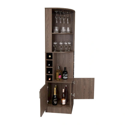 Bar Cabinet for Kitchen, Dining Room,Living Room, Dark Walnut