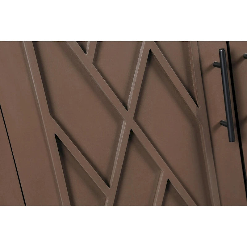 Vintage American Country Wooden Sideboard with Four Doors