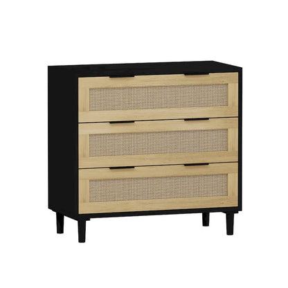 31.503-Drawers Rattan Storage Cabinet