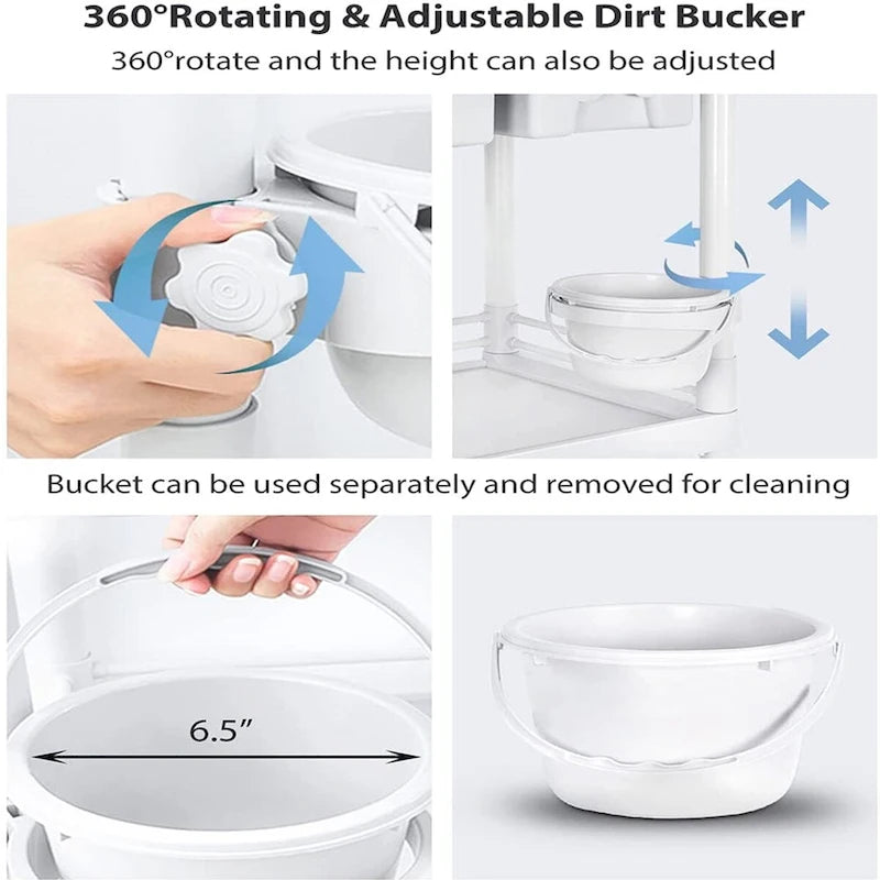 Medical Carts with Wheels 2 Tier Mobile Esthetician Cart 330 LBS Load Hospital Trolley Cart for Ultrasound Scanner Utility