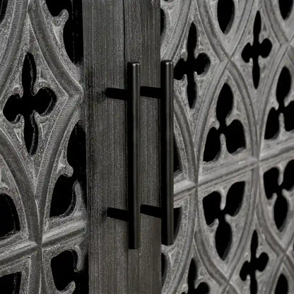 Hollow Four Door Antique Cabinet