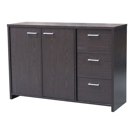 Sideboard Buffet Storage Cabinet, Oak Chocolate