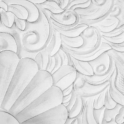 Vintage White Sideboards with Large Faceted Carved