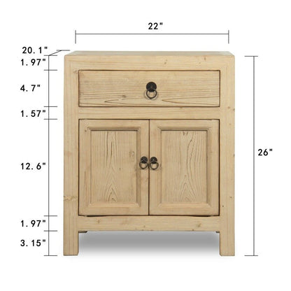 Nightstand with one drawer 22x20x26H