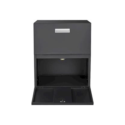 Office furniture Copier Cabinet Black 2 Door Steel Copier Stand Mobile Pedestal File Printer Stand