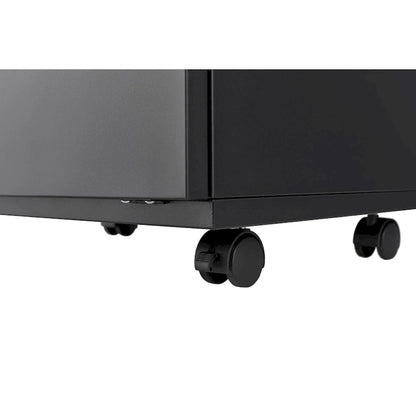 Office furniture Copier Cabinet Black 2 Door Steel Copier Stand Mobile Pedestal File Printer Stand