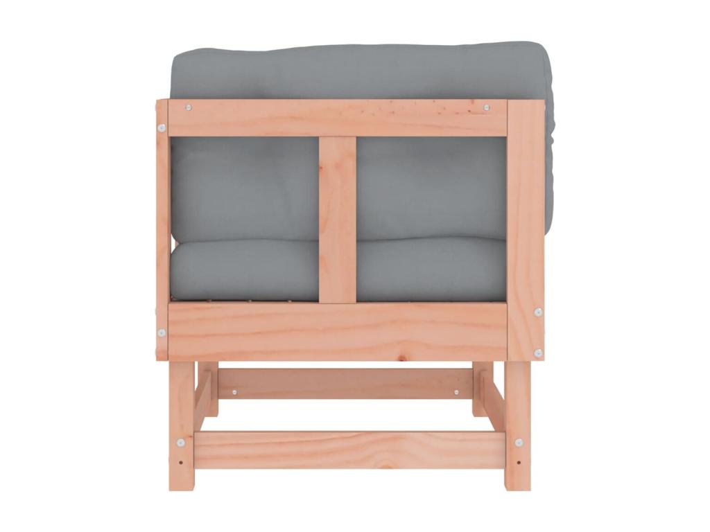 Brown Solid Wood Sofa