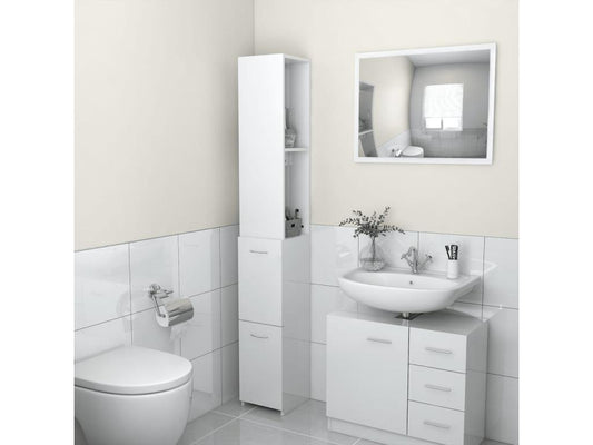 Brown Engineered Wood Wardrobe, 25 x 26.5 x 170 cm