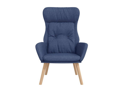 Blue Fabric Accent Chair