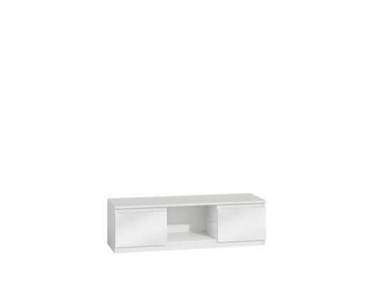 White TV Stand, 140 x 40 x 36 cm