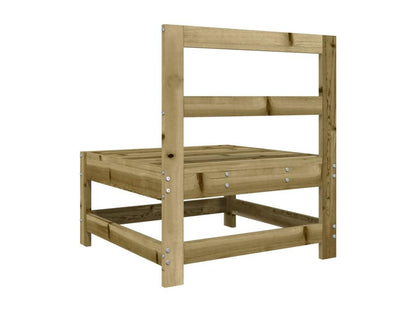 Brown Pine Wood Sofa - dlz1766461879865