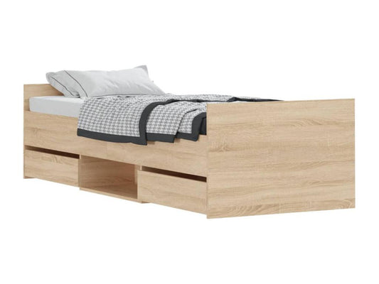Brown Oak Wood Mattress, 75 x 190 cm