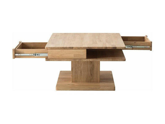 Natural Oak Wood Coffee Table