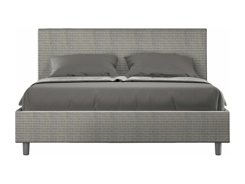 Gray Fabric Bed, 160 x 190 cm