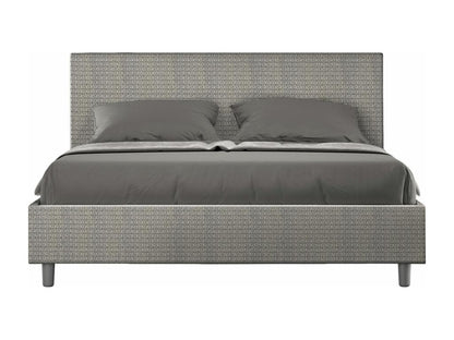 Gray Fabric Bed, 160 x 190 cm
