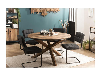 Brown Dining Table, 130 x 130 cm