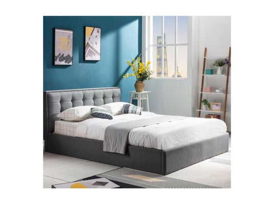 Gray Fabric Bed - dlz1766461676884