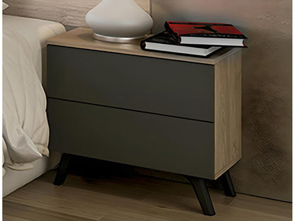 Anthracite Oak Wood Table