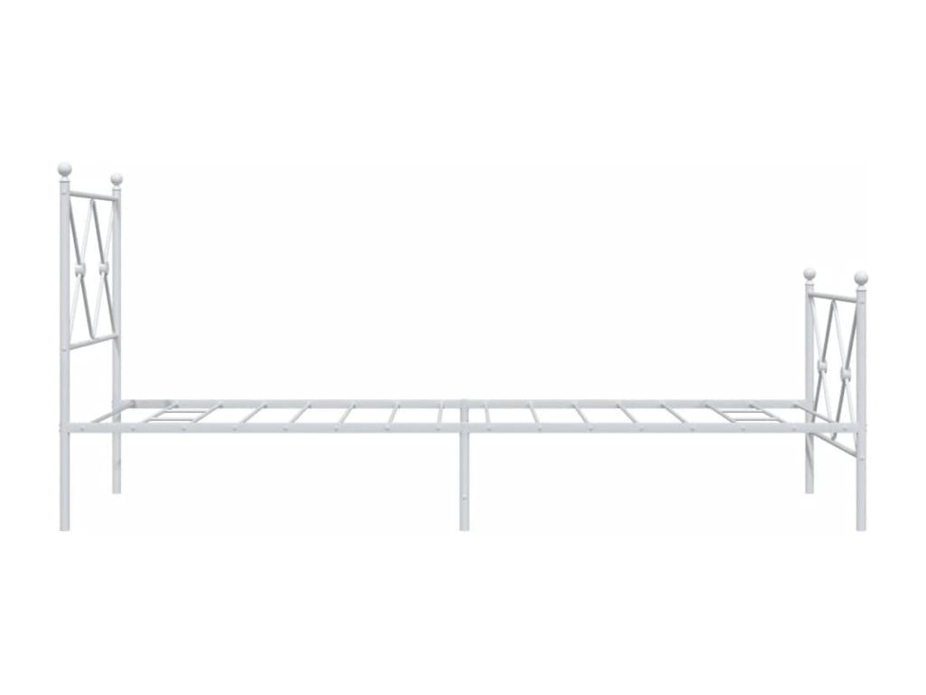 White Metal Mattress, 80 x 200 cm