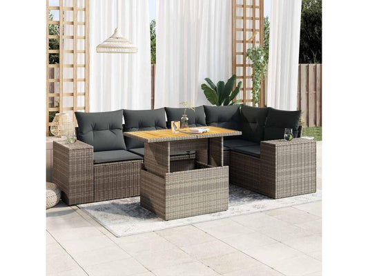 Gray Woven Resin Wicker Outdoor Furniture Set - dlz1766461508350