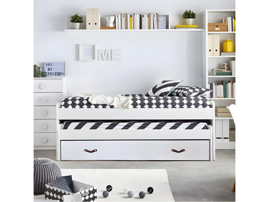 White Bed, 105 x 200 cm