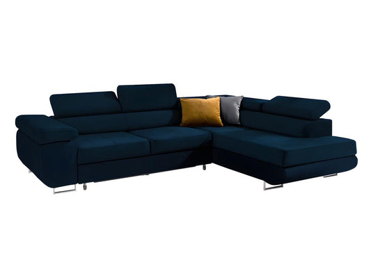 Blue Velvet Sofa Bed