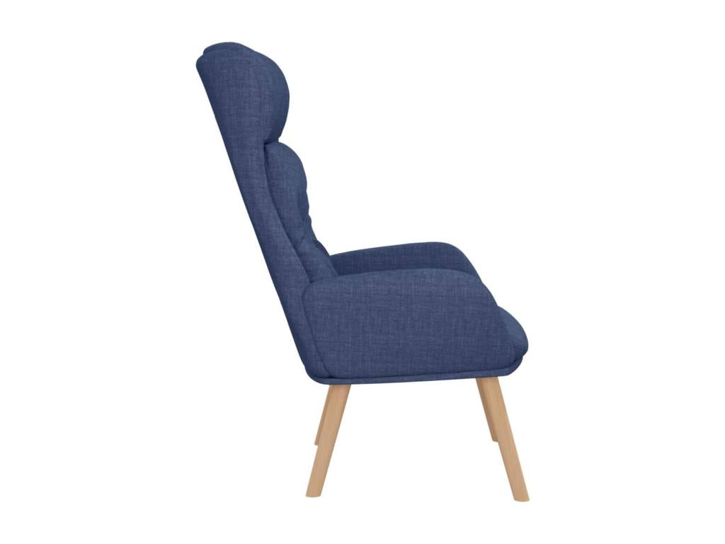 Blue Fabric Accent Chair