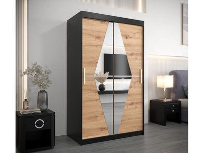 Black Wardrobe, 120 x 62 x 200 cm