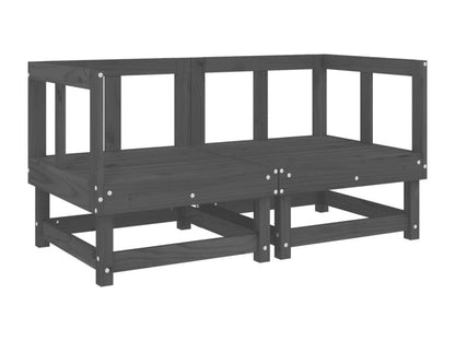 Gray Pine Wood Outdoor Furniture Set - dlz1766461737124