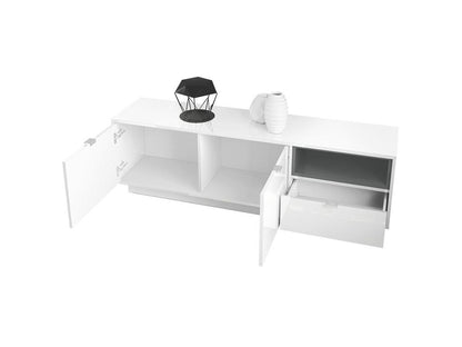 White TV Stand, 153 x 48 x 38 cm