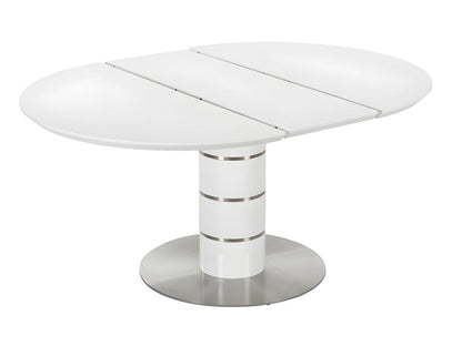 White Metal Dining Table