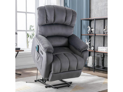 Gray Fabric Accent Chair - dlz1766461894351