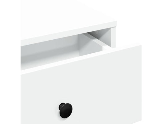 White Engineered Wood Coffee Table, 60 x 45 x 31 cm