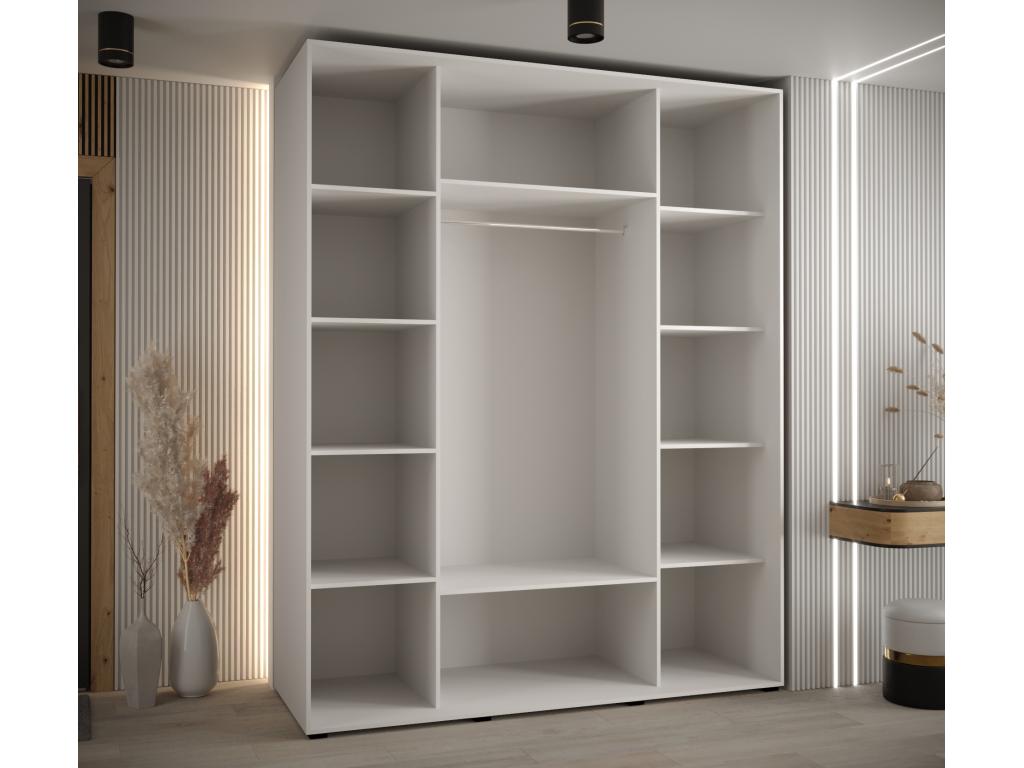 White Wardrobe, 200 x 60 x 235.2 cm - dlz1766461619042