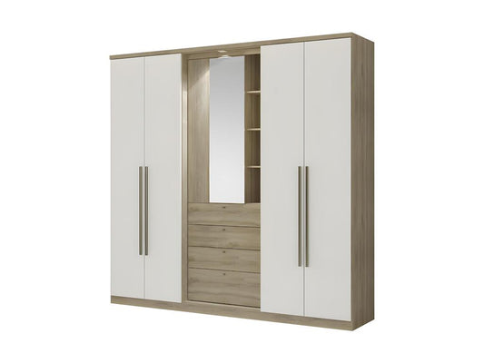 Natural Oak Wood Wardrobe - dlz1766461209563