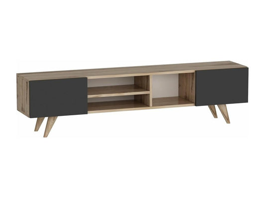 Black TV Stand, 160 x 31 x 40 cm