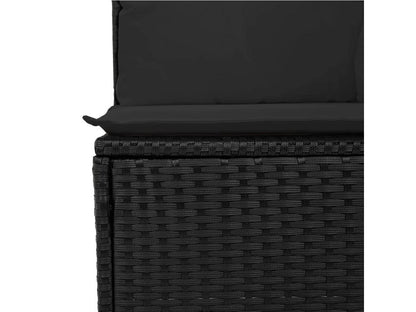 Black Woven Resin Wicker Outdoor Furniture Set - dlz1766461880313