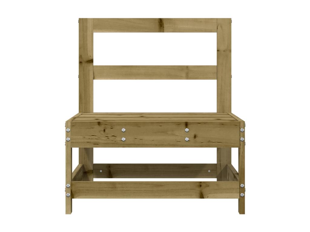 Brown Pine Wood Sofa - dlz1766461879865