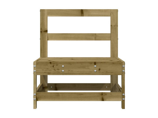 Brown Pine Wood Sofa - dlz1766461879865