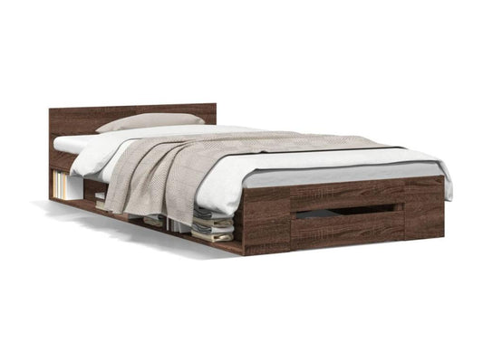Brown Oak Wood Mattress, 90 x 190 cm - dlz1766461583462