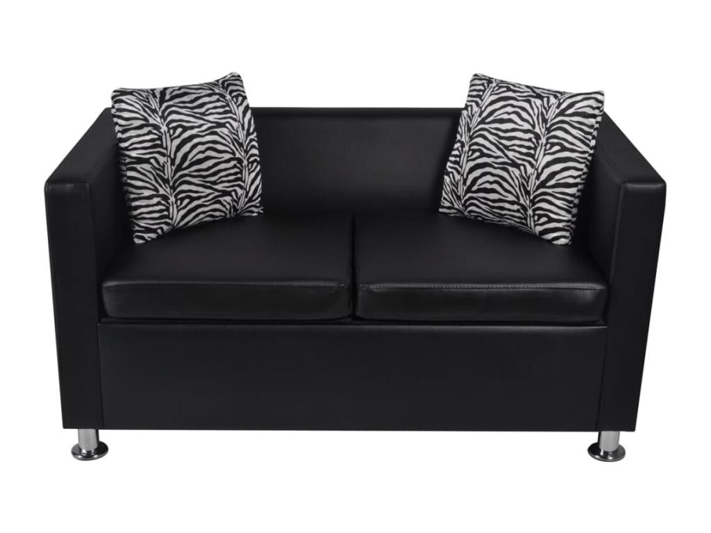 Black Leather Sofa - dlz1766461649032