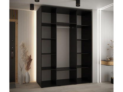 Black Wardrobe, 160 x 60 x 235.2 cm - dlz1766461722425