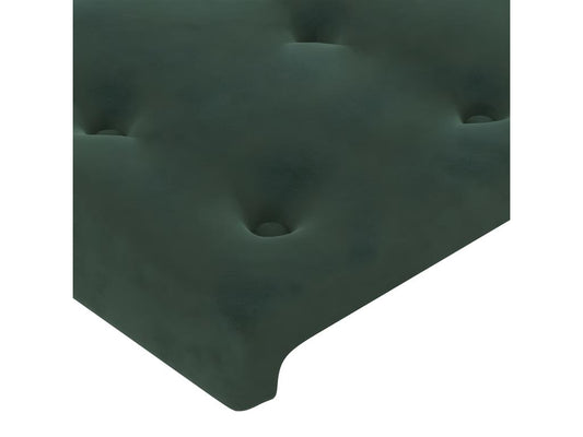 Green Velvet Bed, 100 x 5 x 78 cm