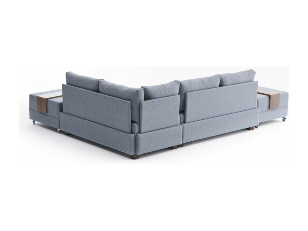 Blue Fabric Sofa Bed - dlz1766461848489