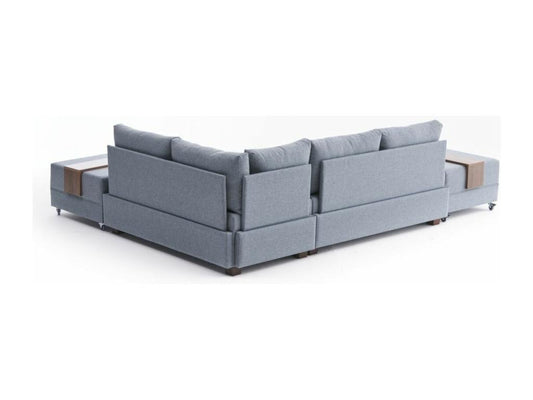 Blue Fabric Sofa Bed - dlz1766461848489