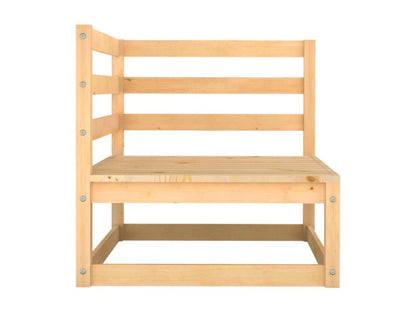 Brown Pine Wood Outdoor Furniture Set - dlz1766461828486