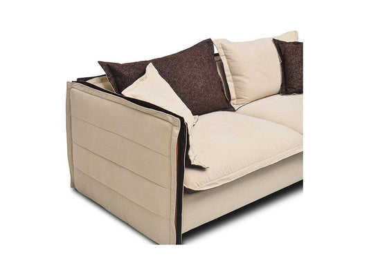 Beige Fabric Sofa
